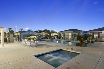 Resort-style pool and spa